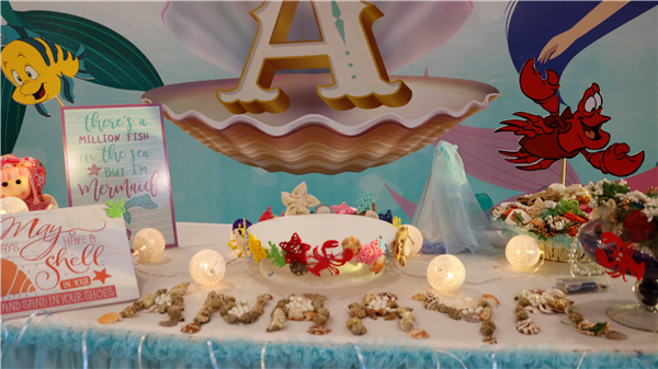 Anayaa's Mermaid theme birthday party