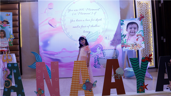 Anayaa's Mermaid theme birthday party