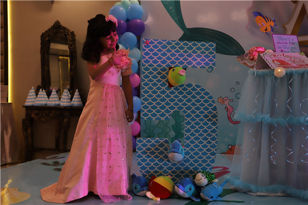 Anayaa's Mermaid theme birthday party